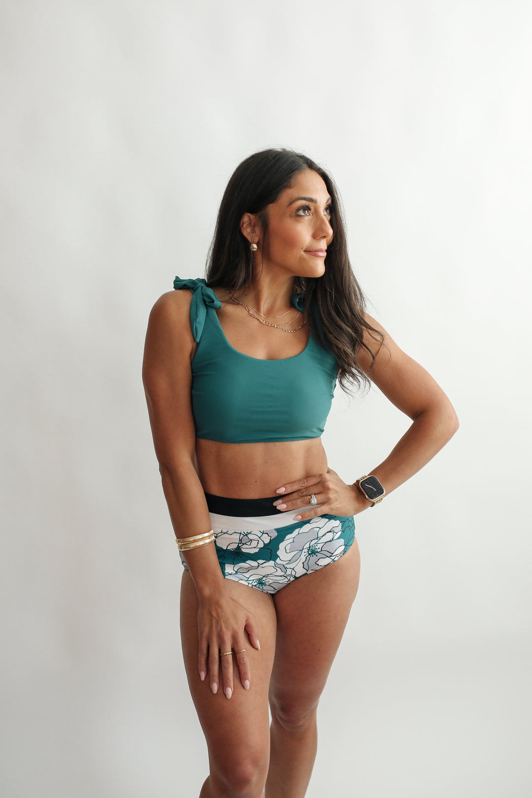 Tie Shoulder Breastfeeding Bikini Swimsuit Top