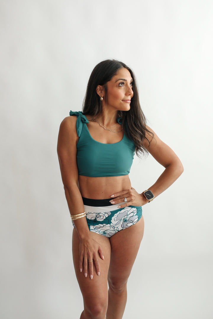 Tie Shoulder Breastfeeding Bikini Swimsuit Top