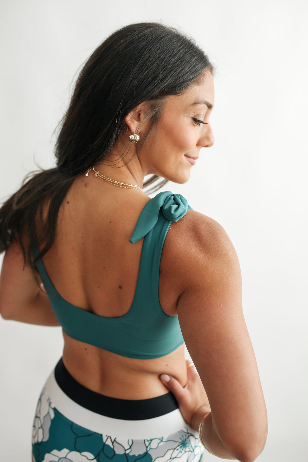 Tie Shoulder Breastfeeding Bikini Swimsuit Top