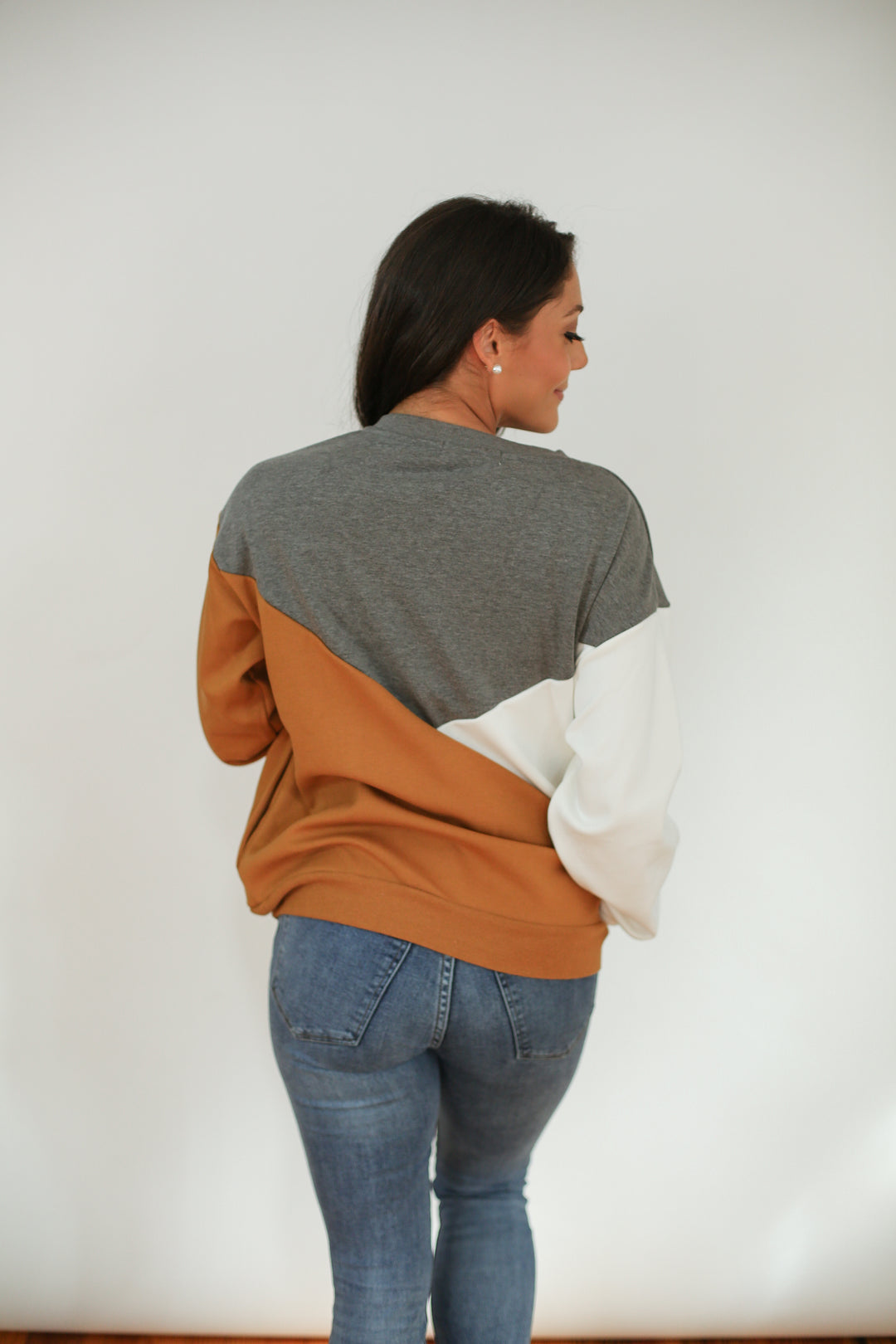 Velour Interior Diagonal Zip Breastfeeding Sweatshirt