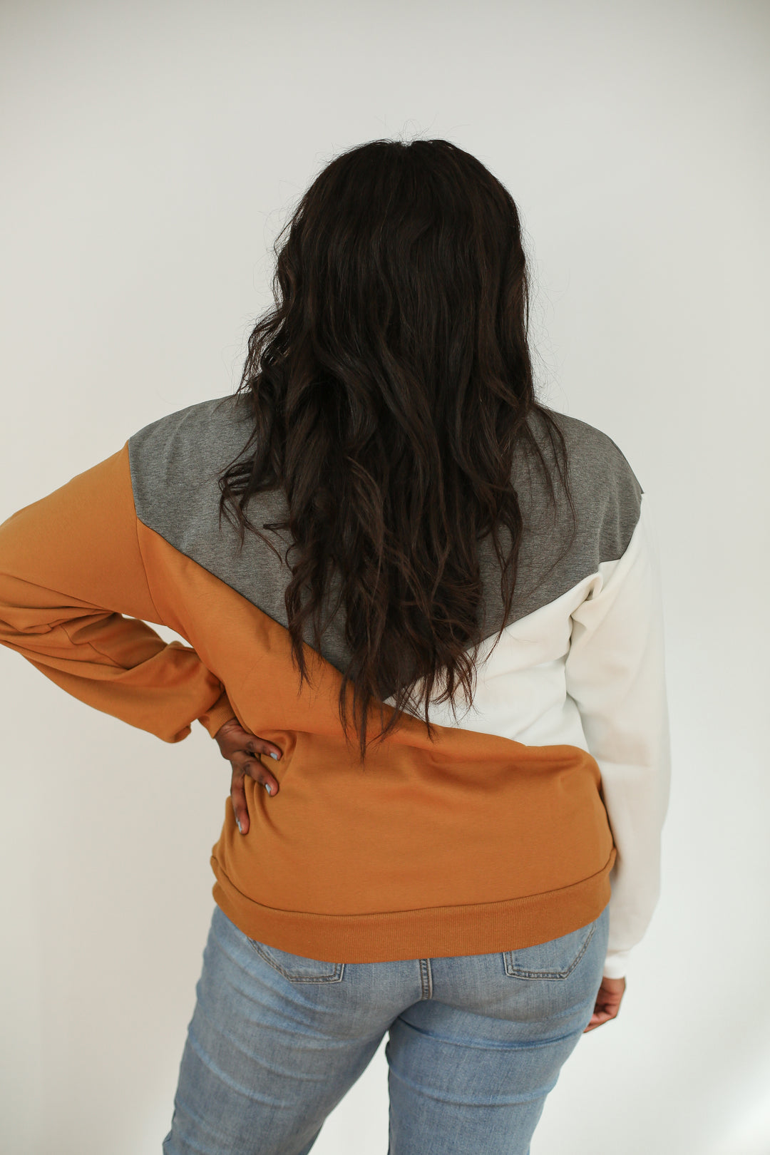 Velour Interior Diagonal Zip Breastfeeding Sweatshirt