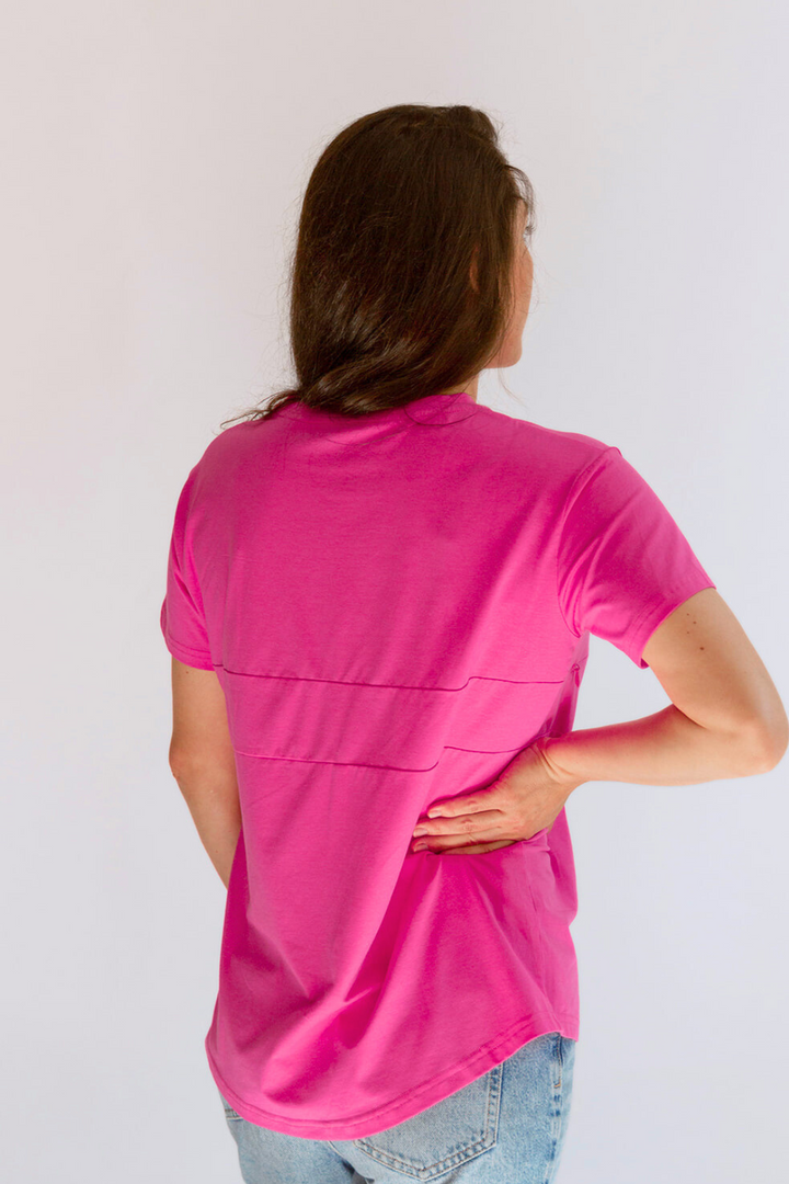 Classic Fit Invisible Zip Breastfeeding Tee