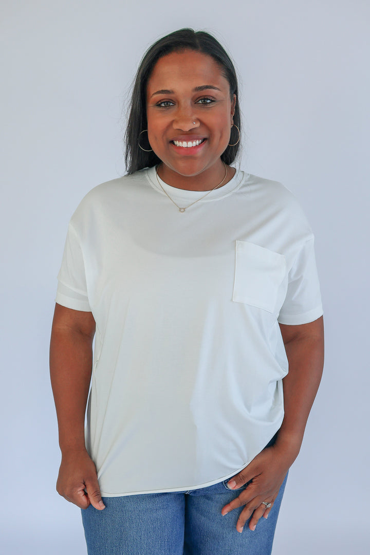 [PRESALE] Relaxed Fit Zip Breastfeeding Tee