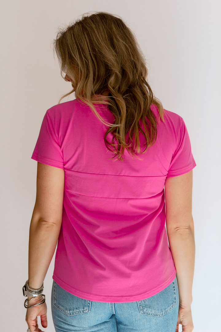Classic Fit Invisible Zip Breastfeeding Tee