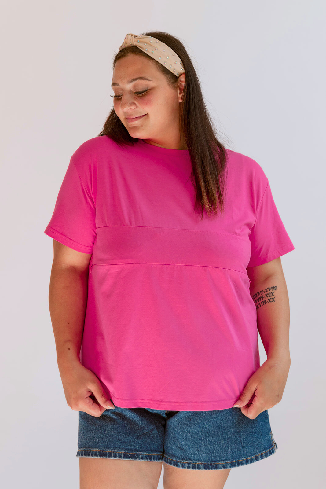 Full Zip Breastfeeding Tee