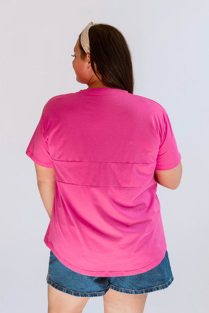 Classic Fit Invisible Zip Breastfeeding Tee