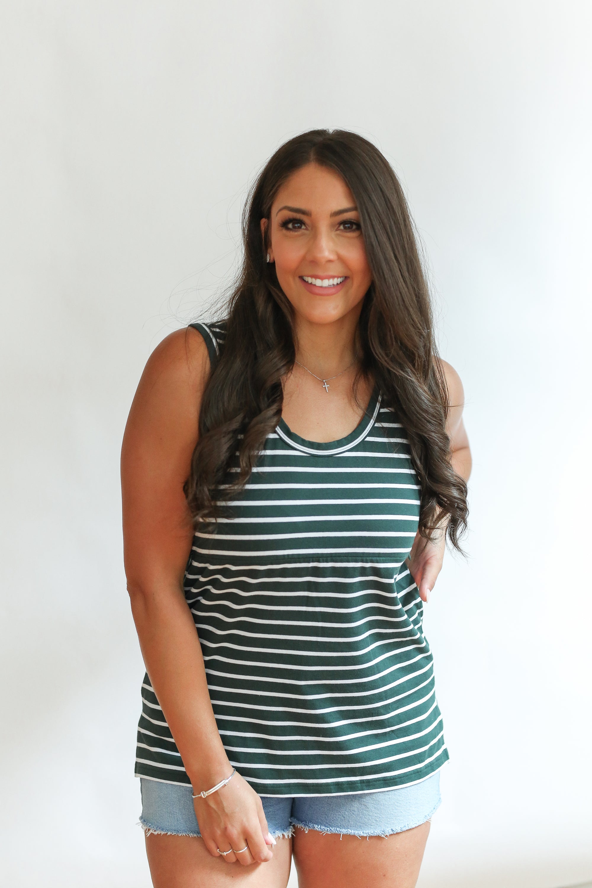 Invisible Zip Breastfeeding Tank Top