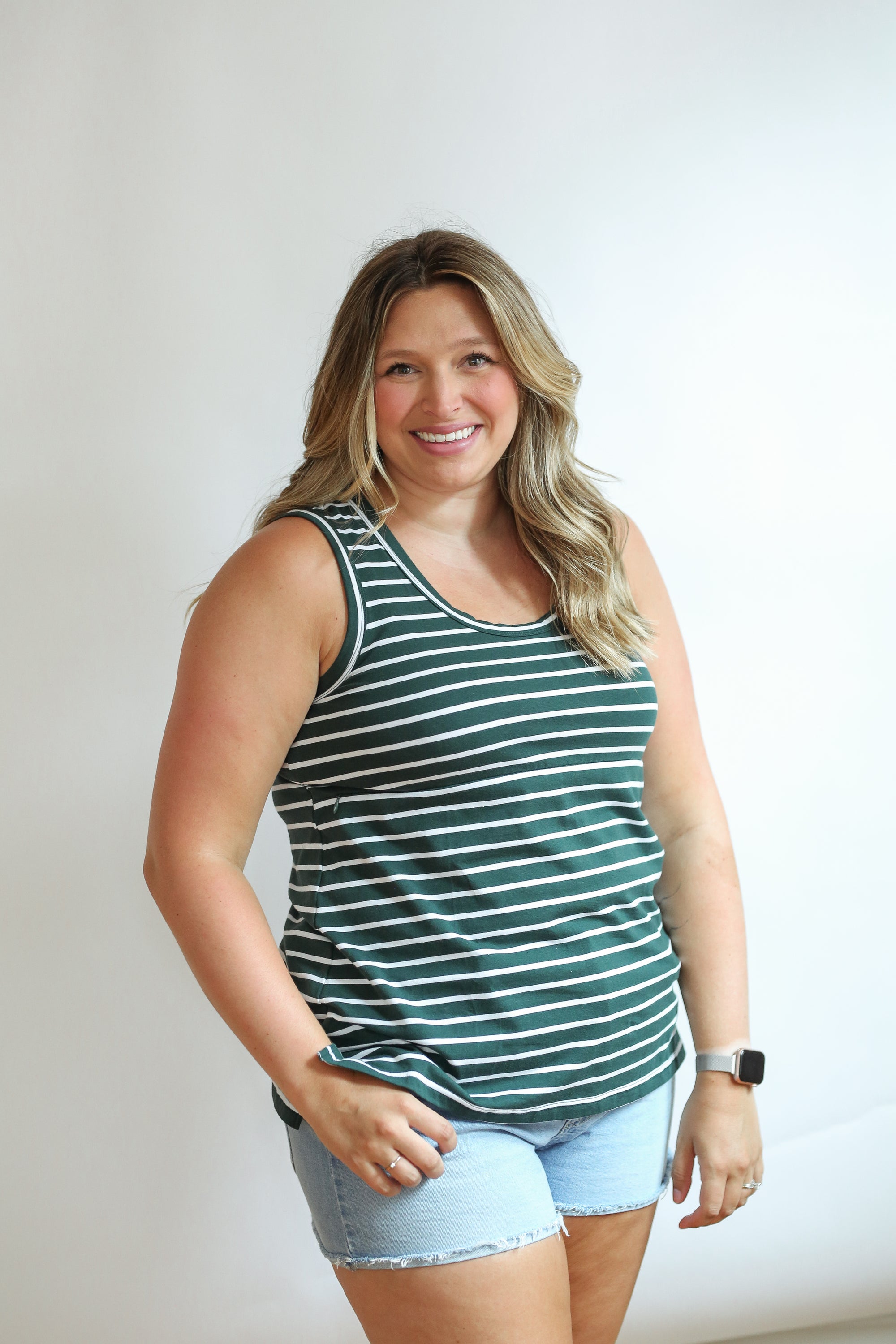 Invisible Zip Breastfeeding Tank Top