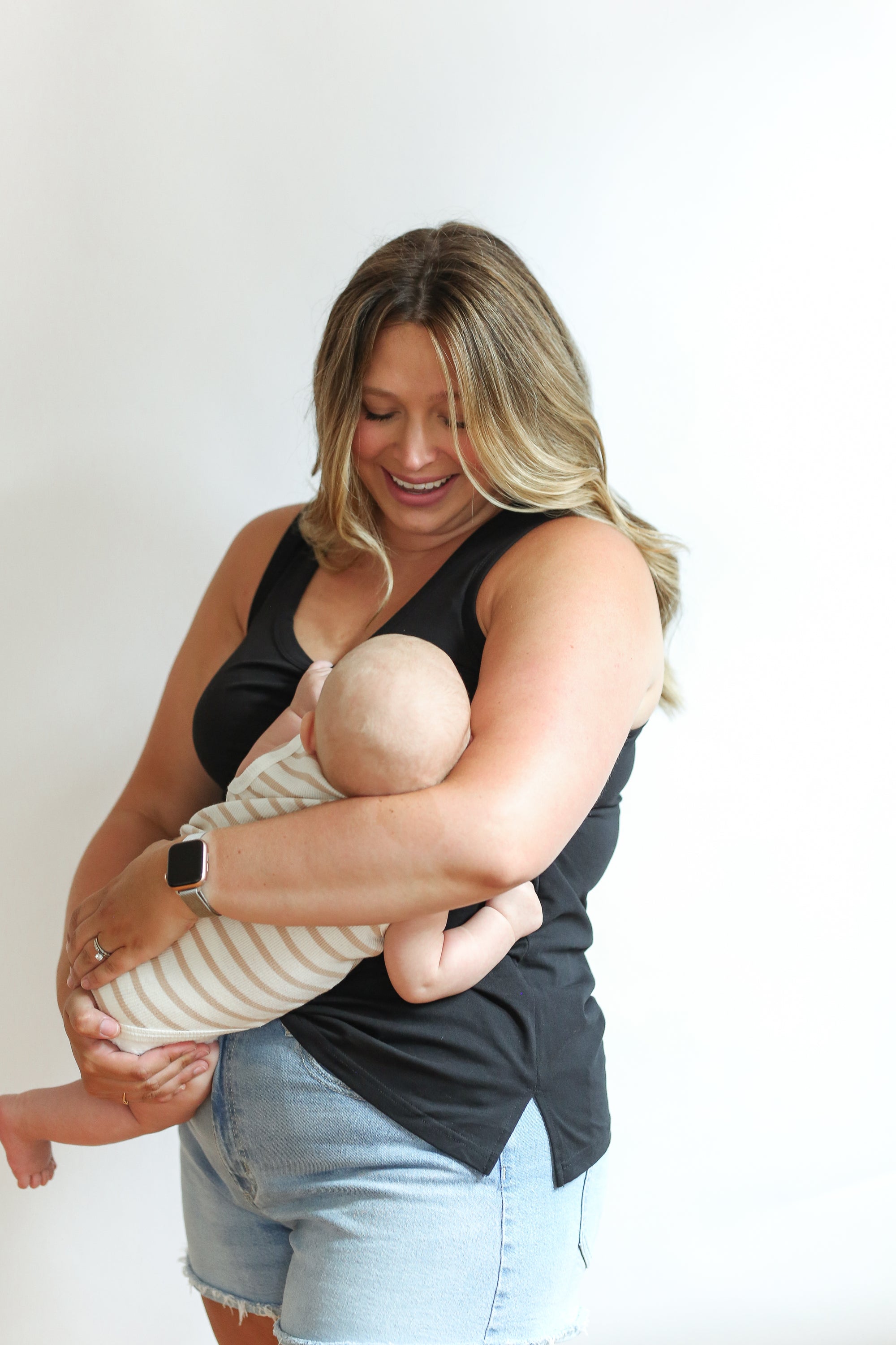 Invisible Zip Breastfeeding Tank Top