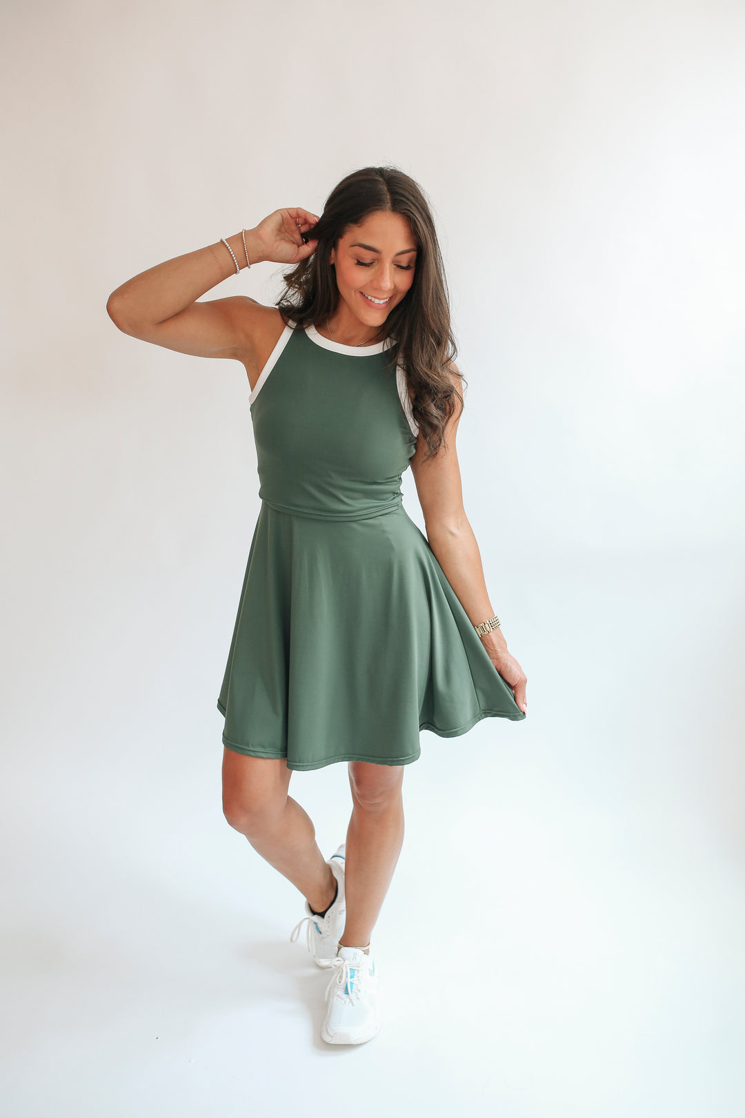 The Courtside Nursing Tennis Dress – Breastfeeding Friendly