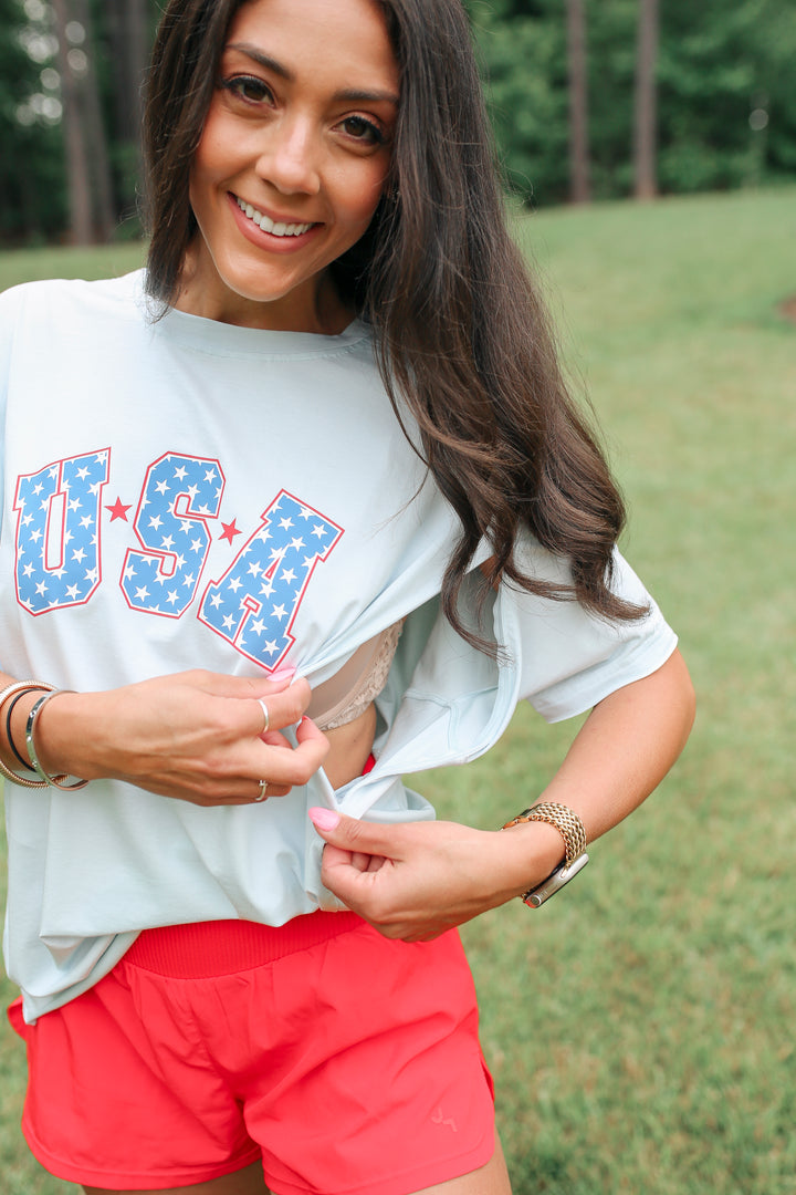 Relaxed Fit Zip Breastfeeding Tee