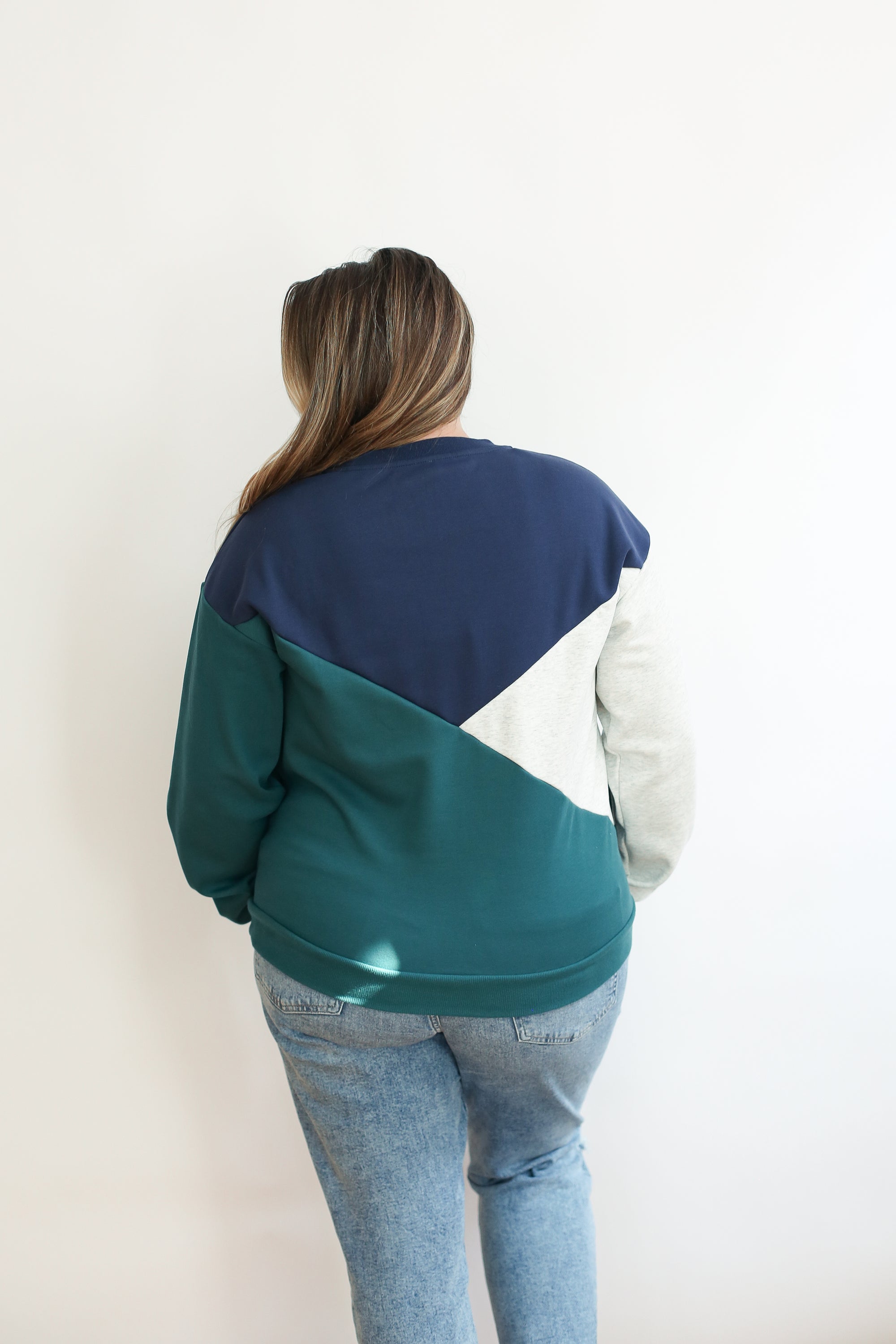 Velour Interior Diagonal Zip Breastfeeding Sweatshirt