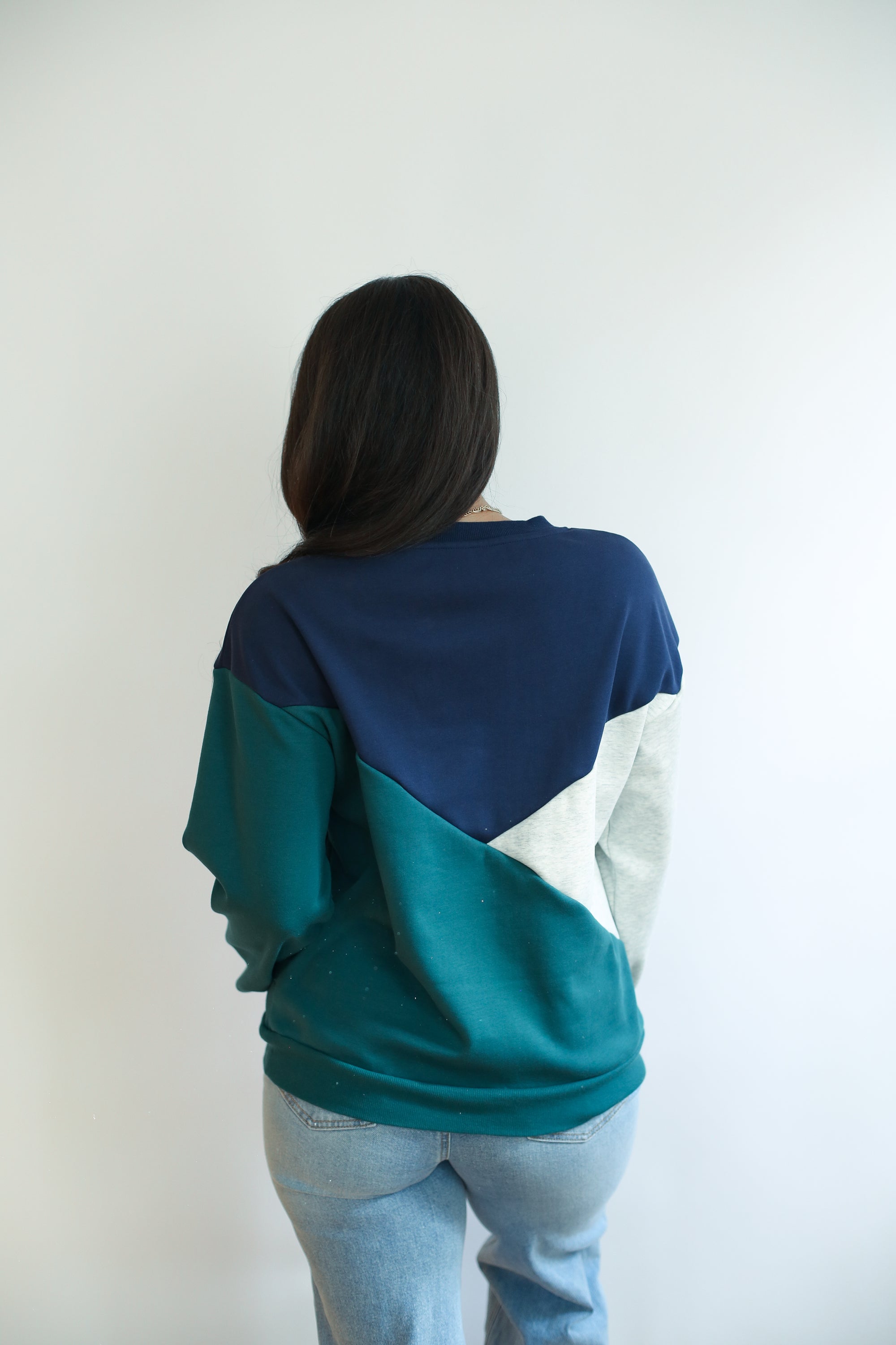 Velour Interior Diagonal Zip Breastfeeding Sweatshirt