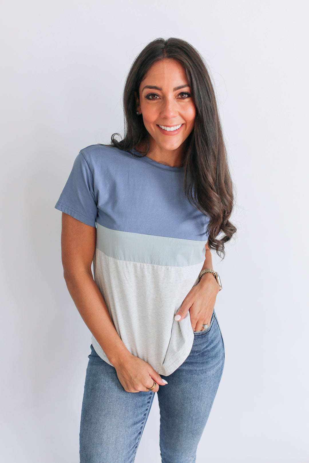 Classic Fit Invisible Zip Breastfeeding Tee