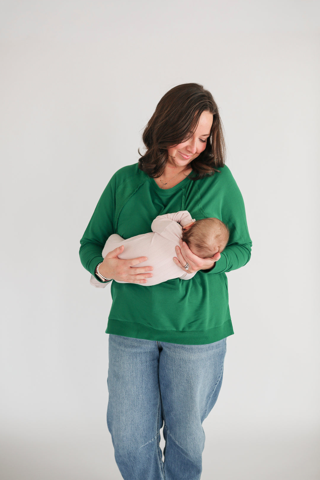 Free Flowing Lightweight Long Sleeve Nursing Top