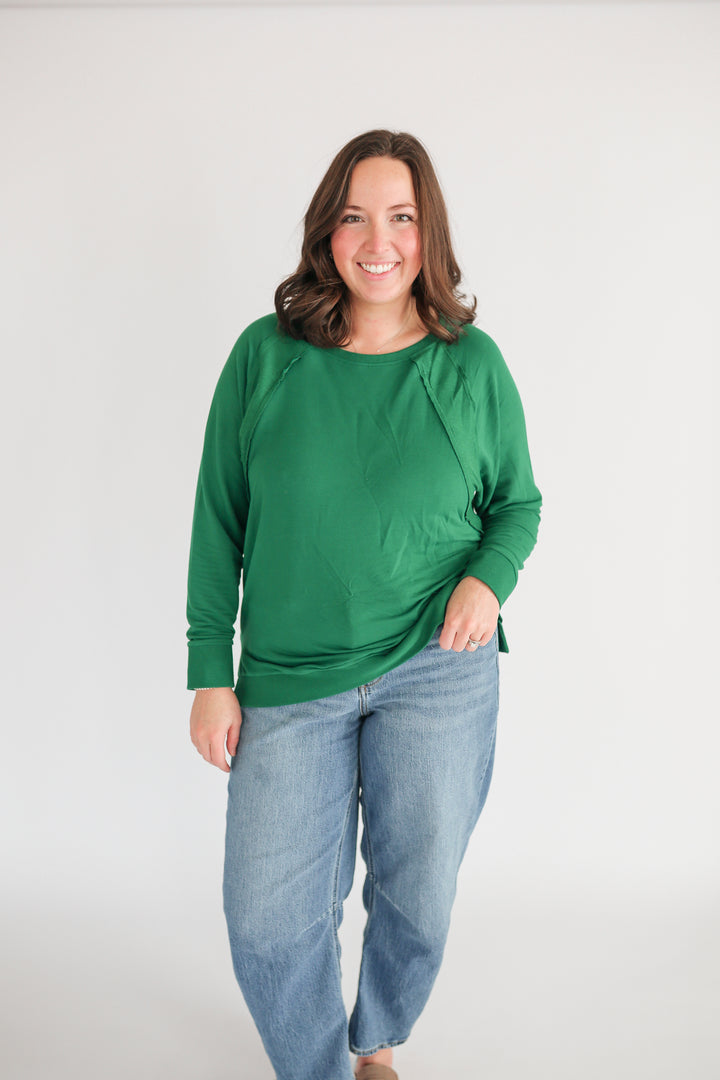 Free Flowing Lightweight Long Sleeve Nursing Top