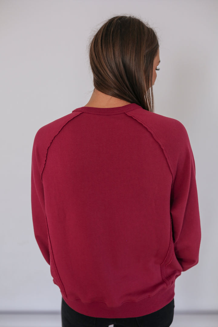 Big Hug Vertical Zip Breastfeeding Crewneck