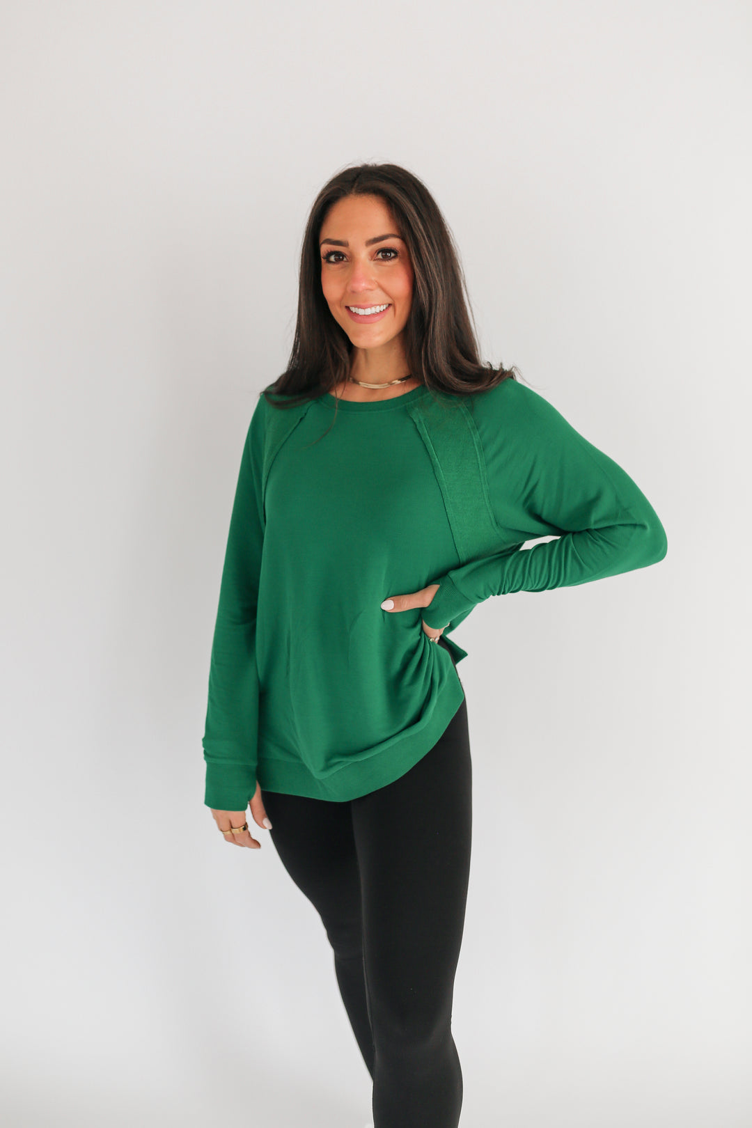 Free Flowing Lightweight Long Sleeve Nursing Top