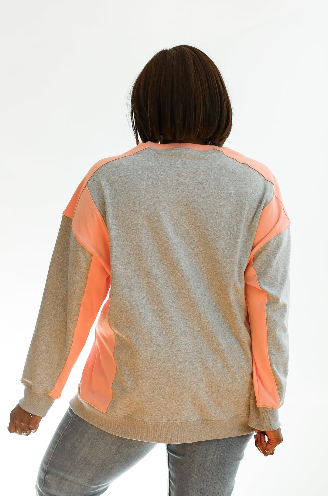FINAL SALE Colorblock Nursing Lightweight Sweatshirt