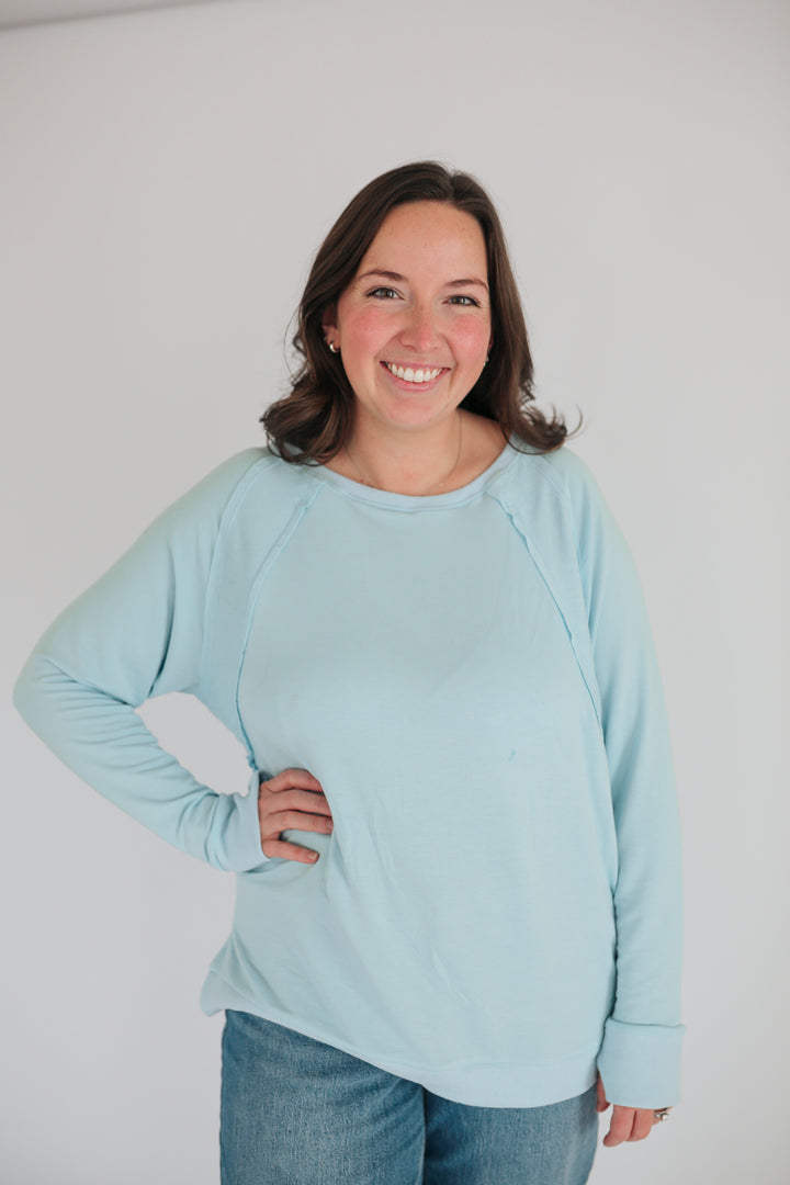 Free Flowing Lightweight Long Sleeve Nursing Top