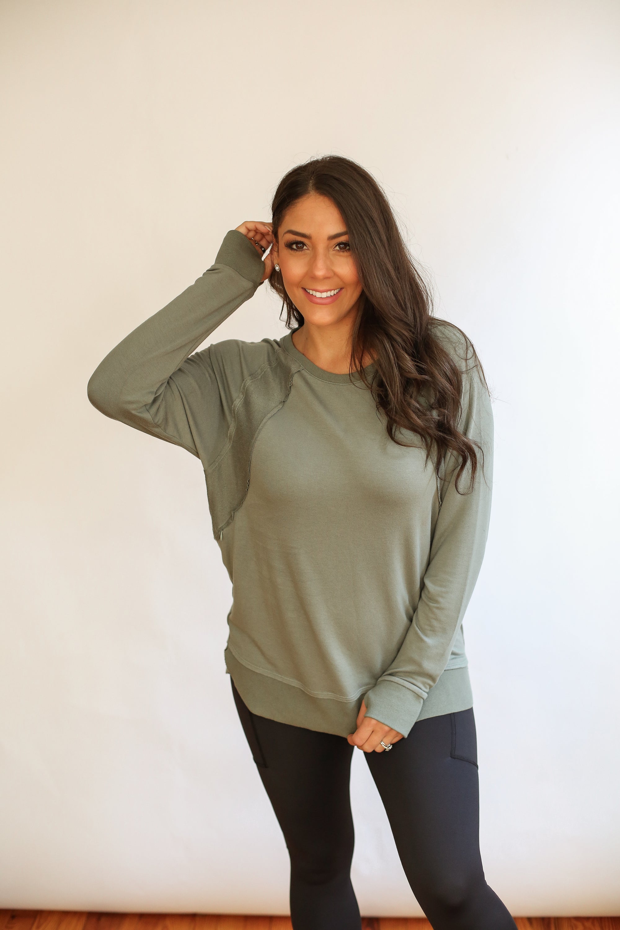 Free Flowing Long Sleeve Nursing Top