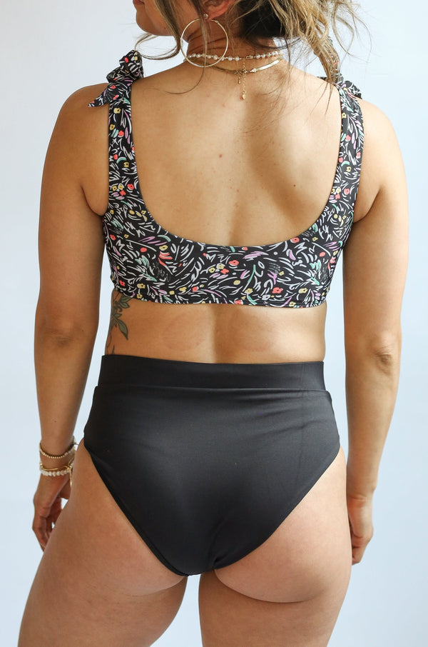 Women Bikini Bottoms Basic Full Coverage Tankini Swimsuit Mid Waist Bathing  Suit