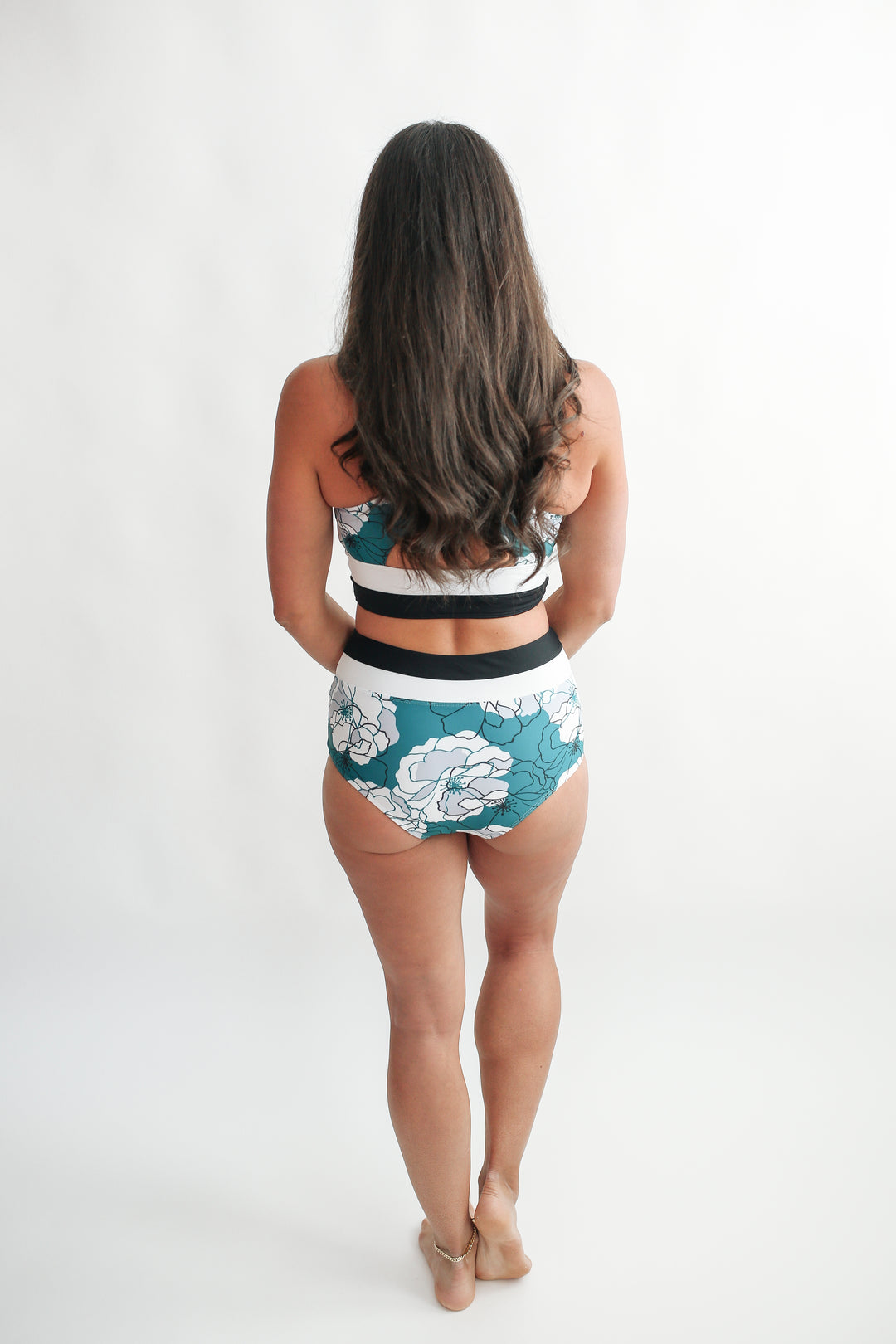 Moderate Coverage High Waist Bikini Bottoms