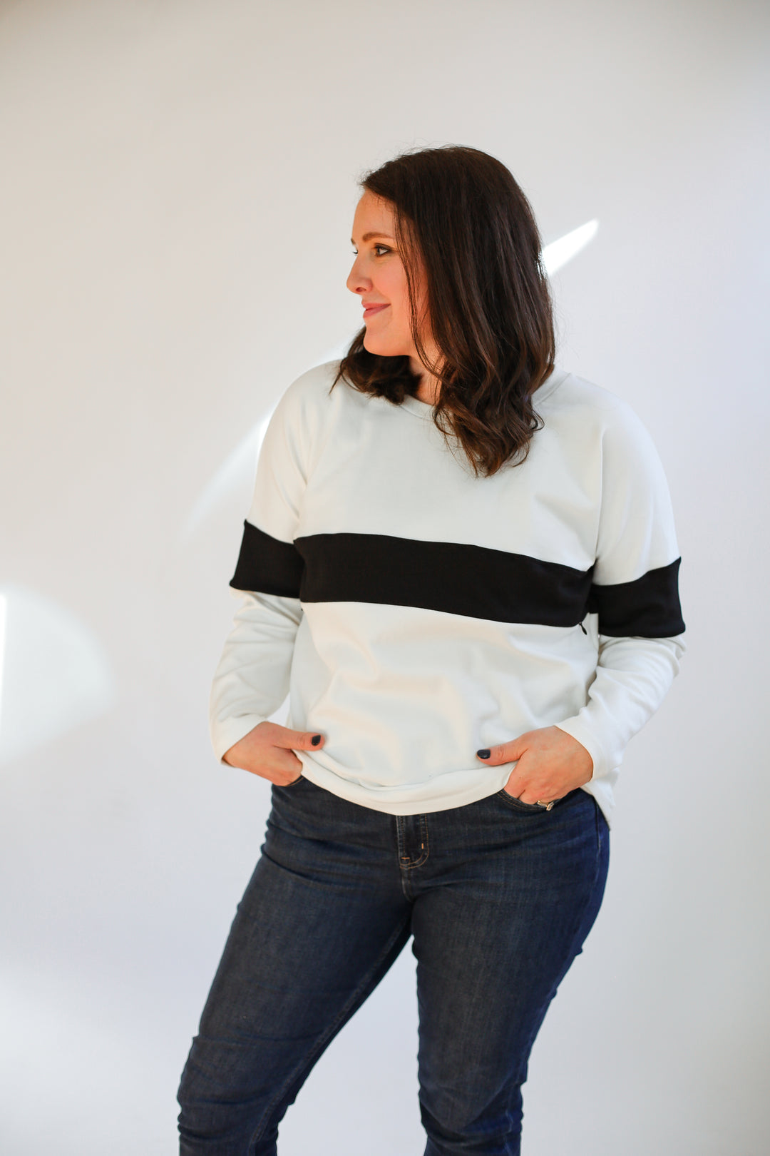 Varsity Dual Zip Breastfeeding Long Sleeve