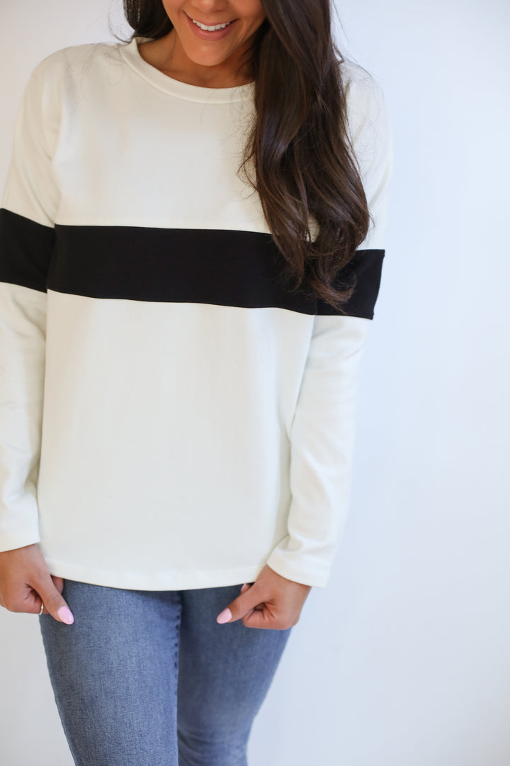 Varsity Dual Zip Breastfeeding Long Sleeve