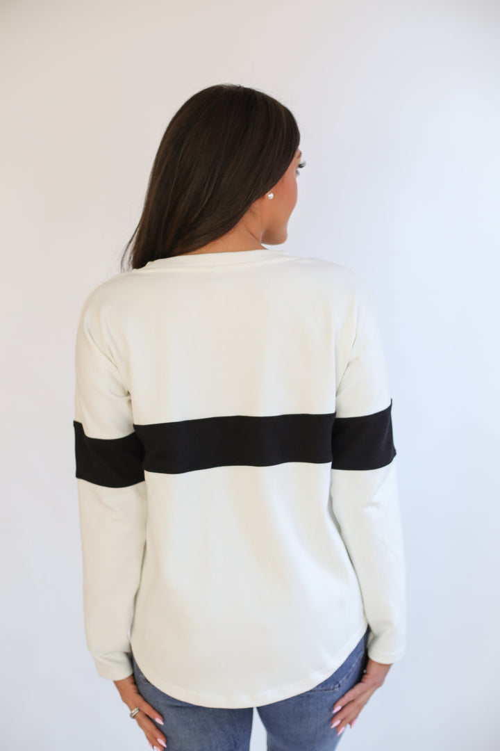 Varsity Dual Zip Breastfeeding Long Sleeve